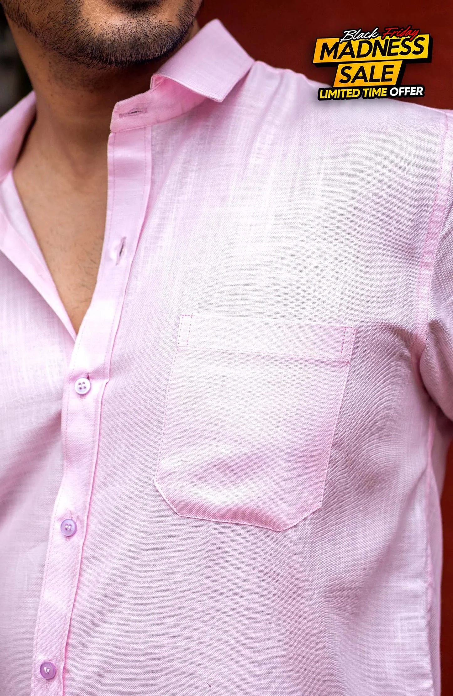 Classic Shirt | Hush Pink | Cotton Linen - Shirt