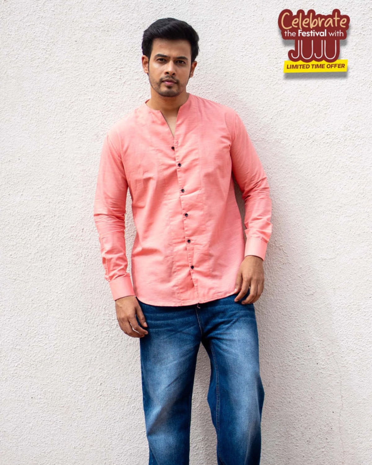 Adrift Shirt | Coral Pink