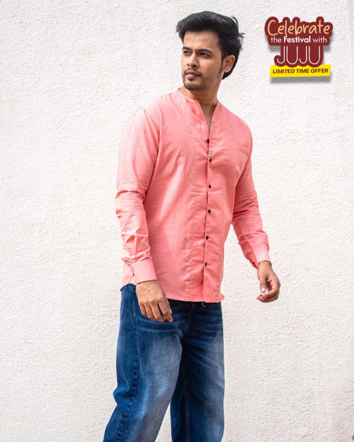 Adrift Shirt | Coral Pink