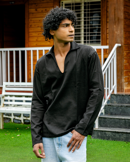 Classic Rugby Black Shirt – JUJU