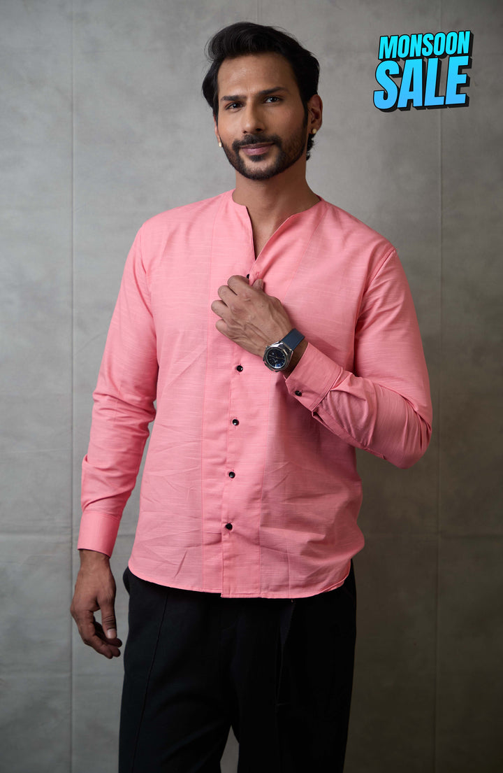 Adrift Shirt | Coral Pink