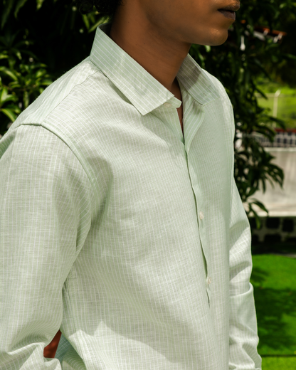 Mint Green Stripes Shirt