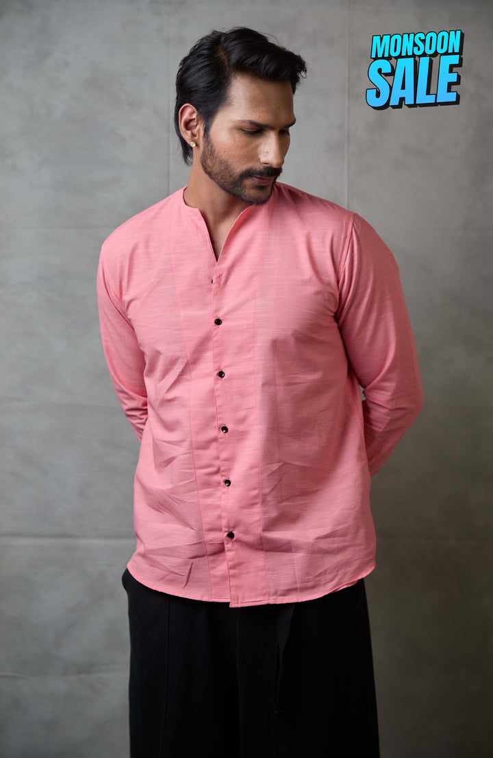 Adrift Shirt | Coral Pink