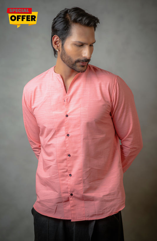Adrift Shirt | Coral Pink