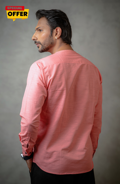 Adrift Shirt | Coral Pink