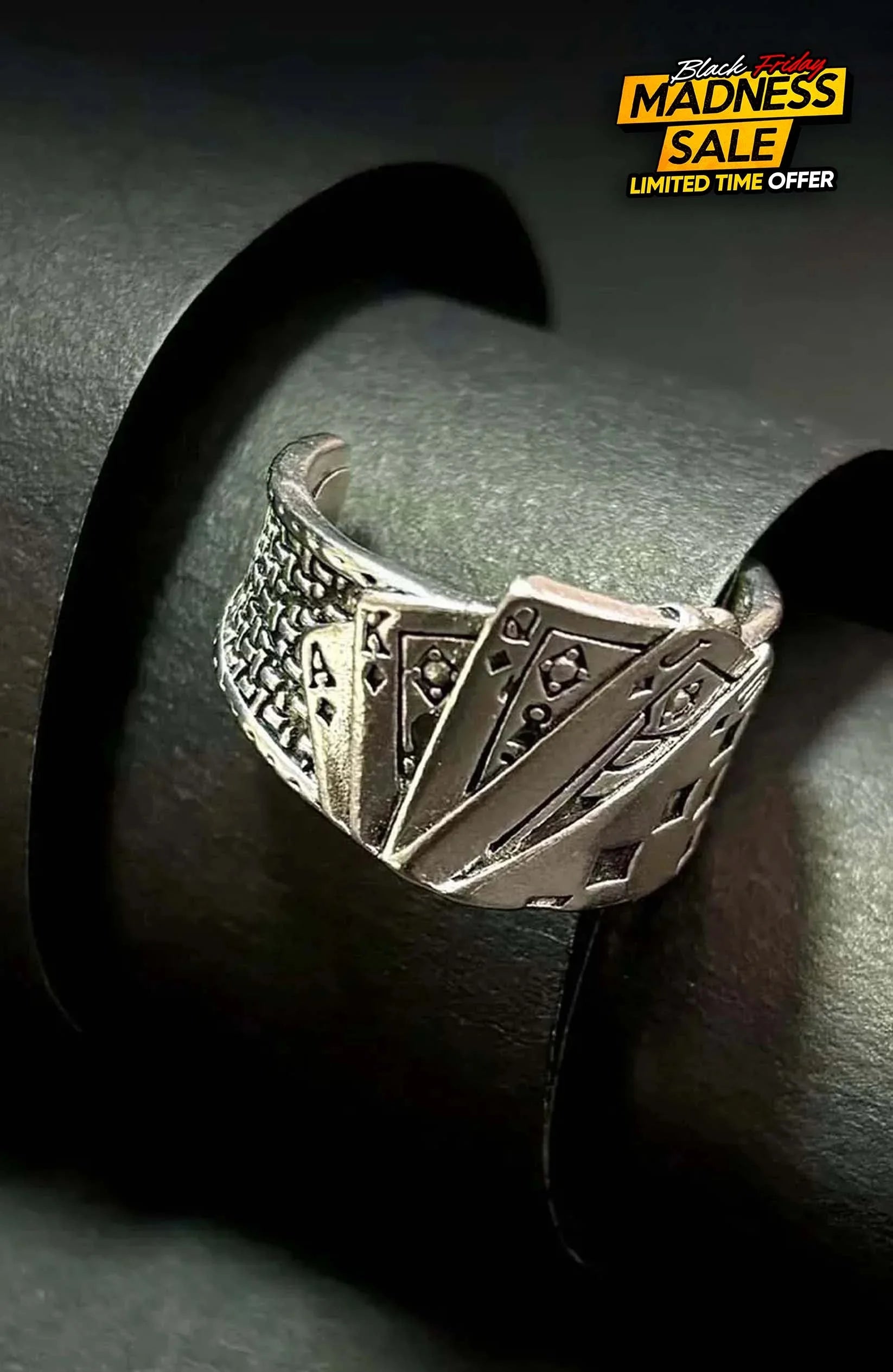 Ace Legacy Poker Ring| Unisex Jewellery - Silver / Unisex - Rings