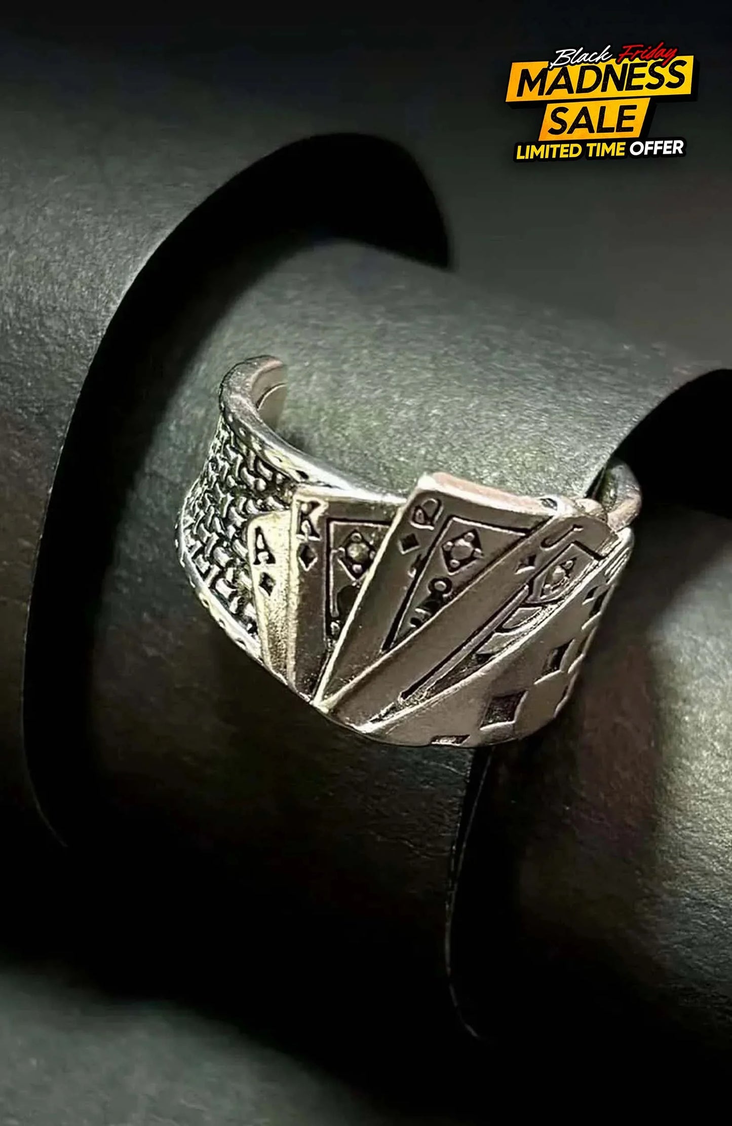 Ace Legacy Poker Ring| Unisex Jewellery - Silver / Unisex - Rings