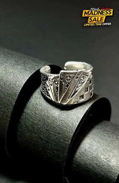 Ace Legacy Poker Ring| Unisex Jewellery - Silver / Unisex - Rings