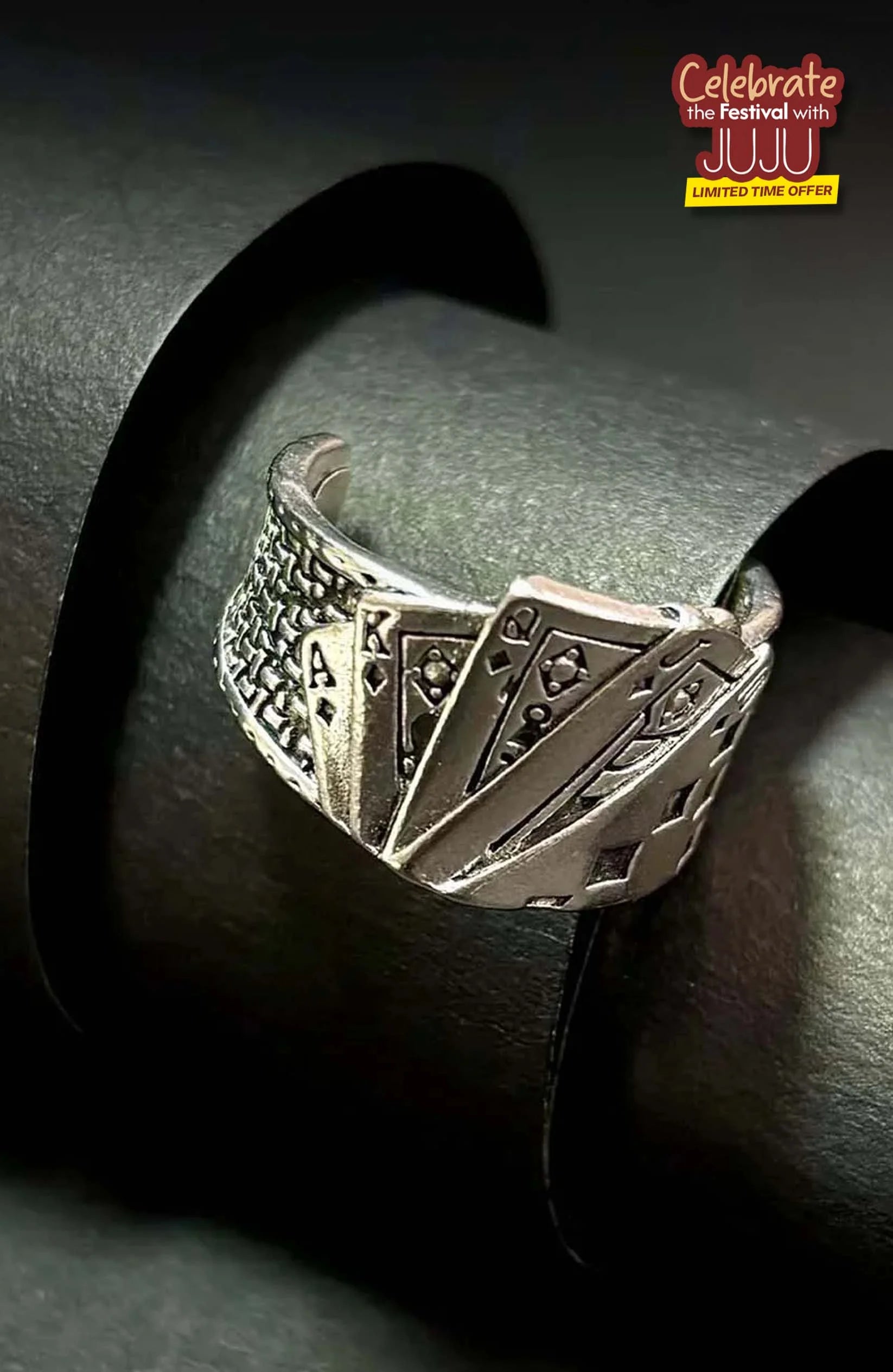 Ace Legacy Poker Ring| Unisex Jewellery Silver / Unisex Rings