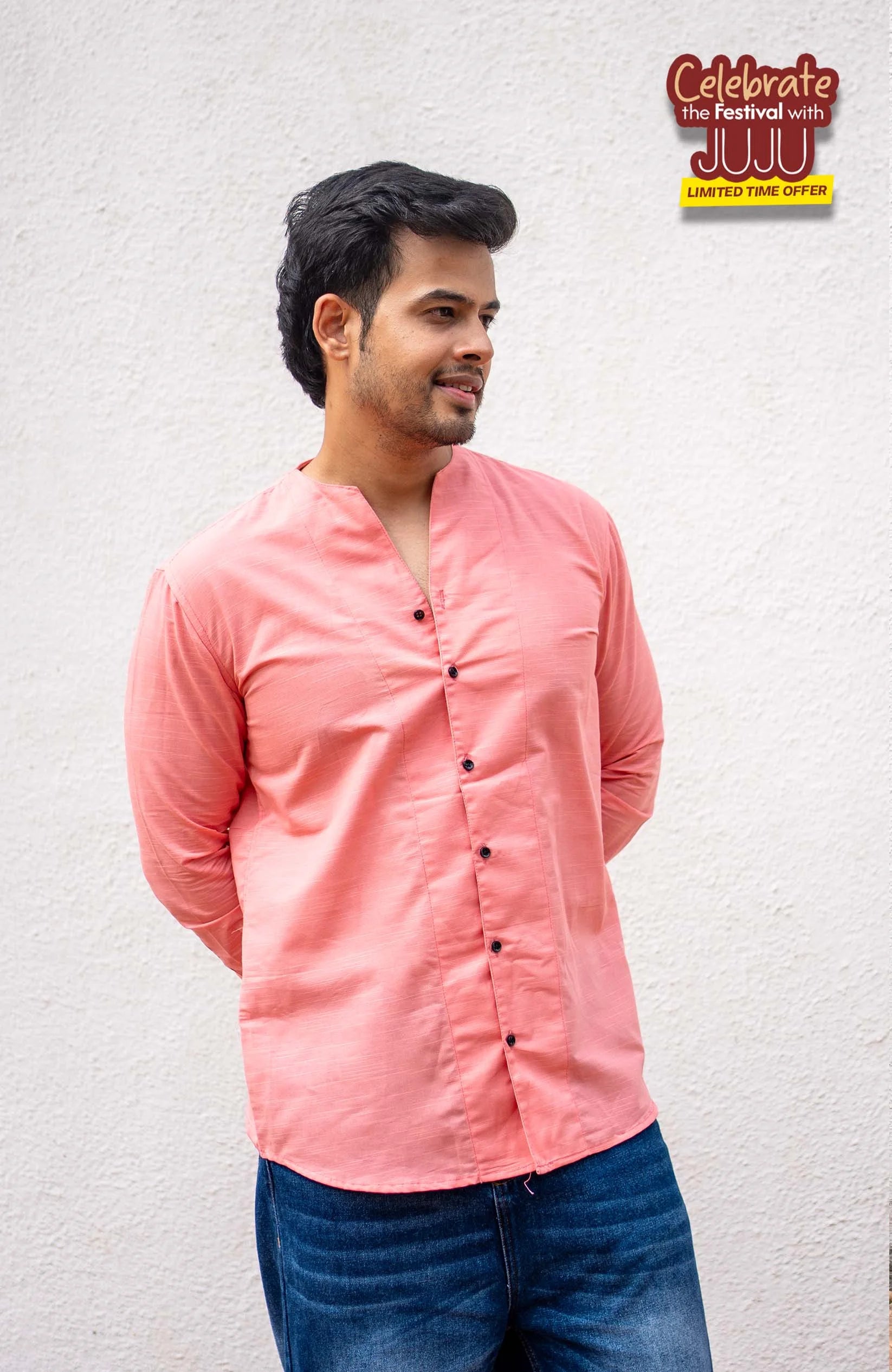 Adrift Shirt | Coral Pink - Shirt