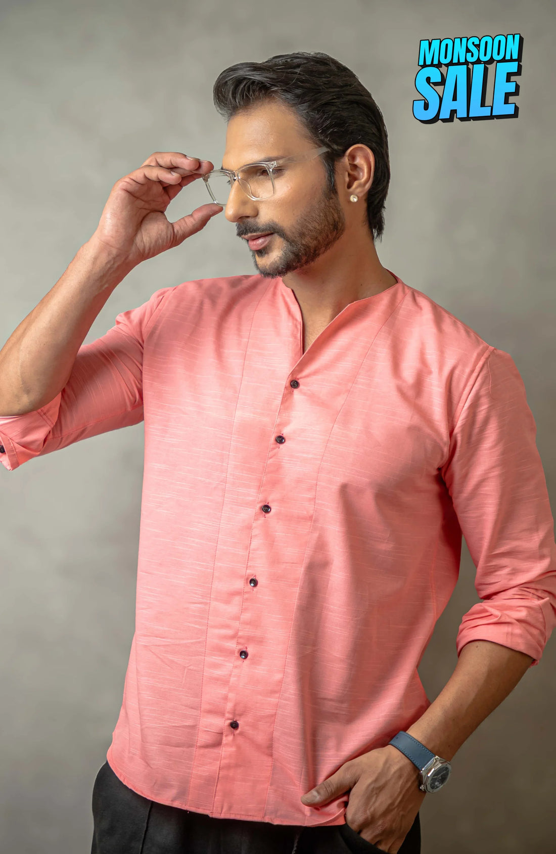 Adrift Shirt | Coral Pink - Shirt