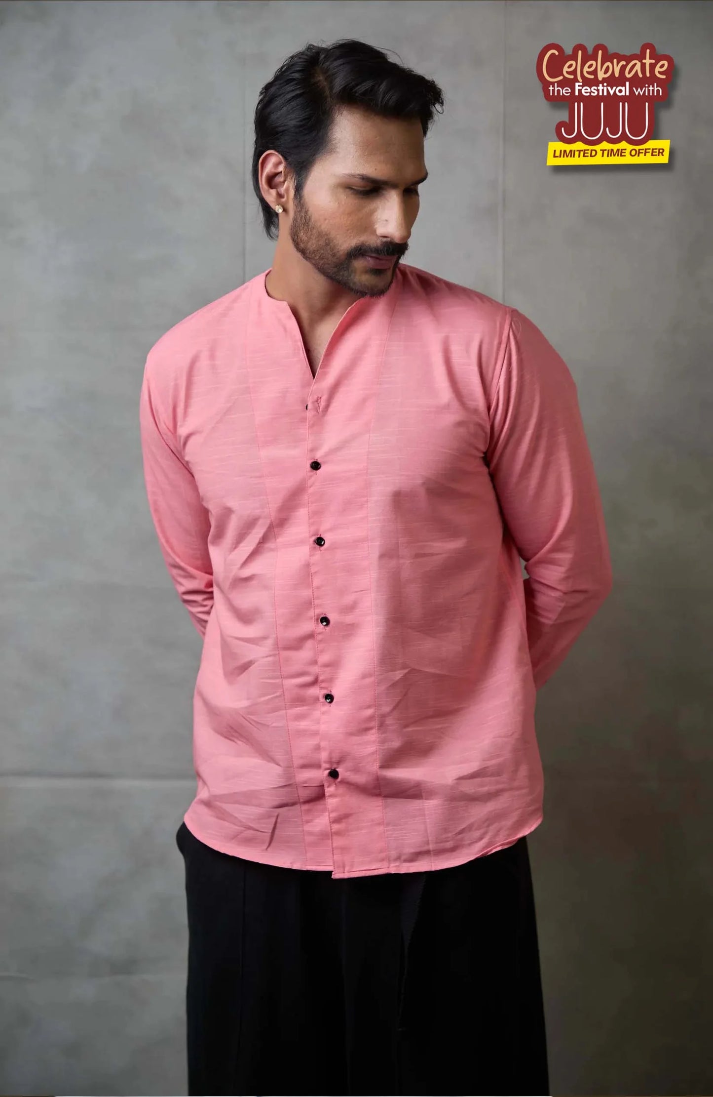 Adrift Shirt | Coral Pink Shirt