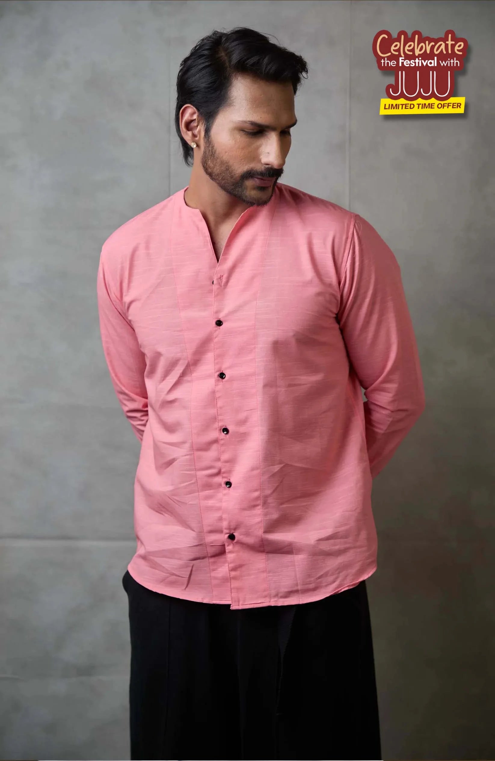 Adrift Shirt | Coral Pink Shirt