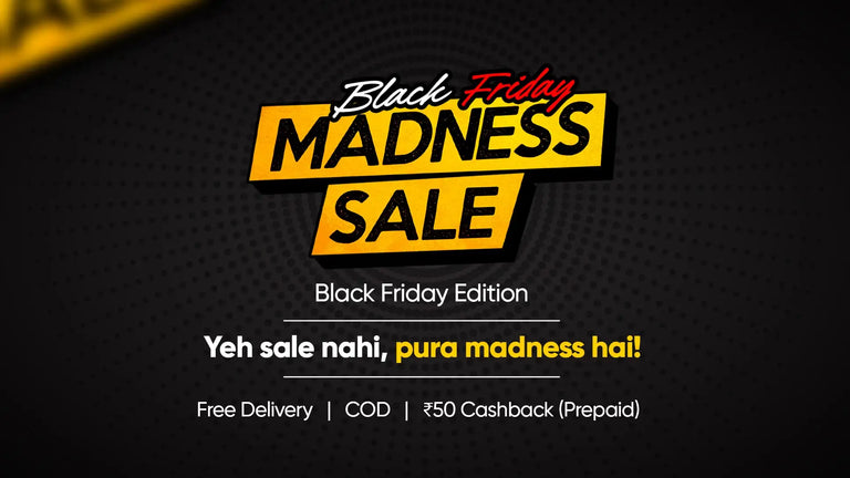 Black friday madness sale poster