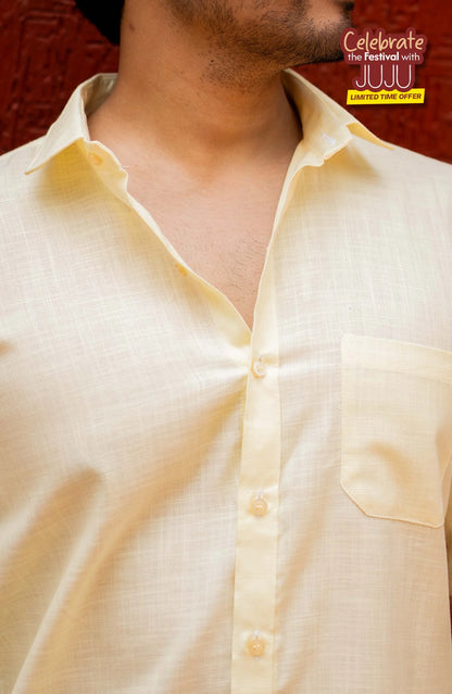 Classic Shirt | Butter Yellow | Cotton Linen Shirt
