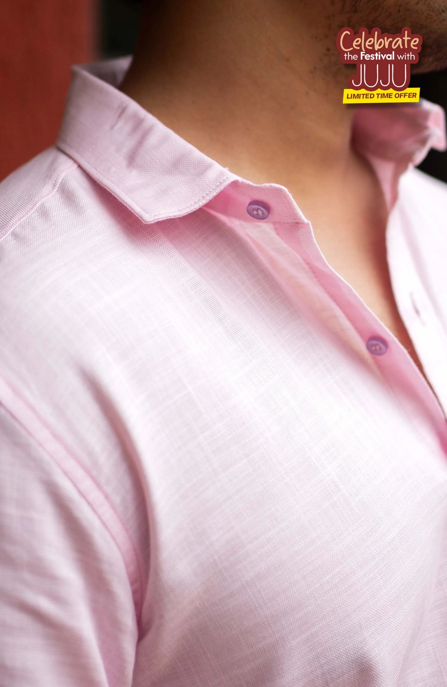 Classic Shirt | Hush Pink | Cotton Linen Shirt