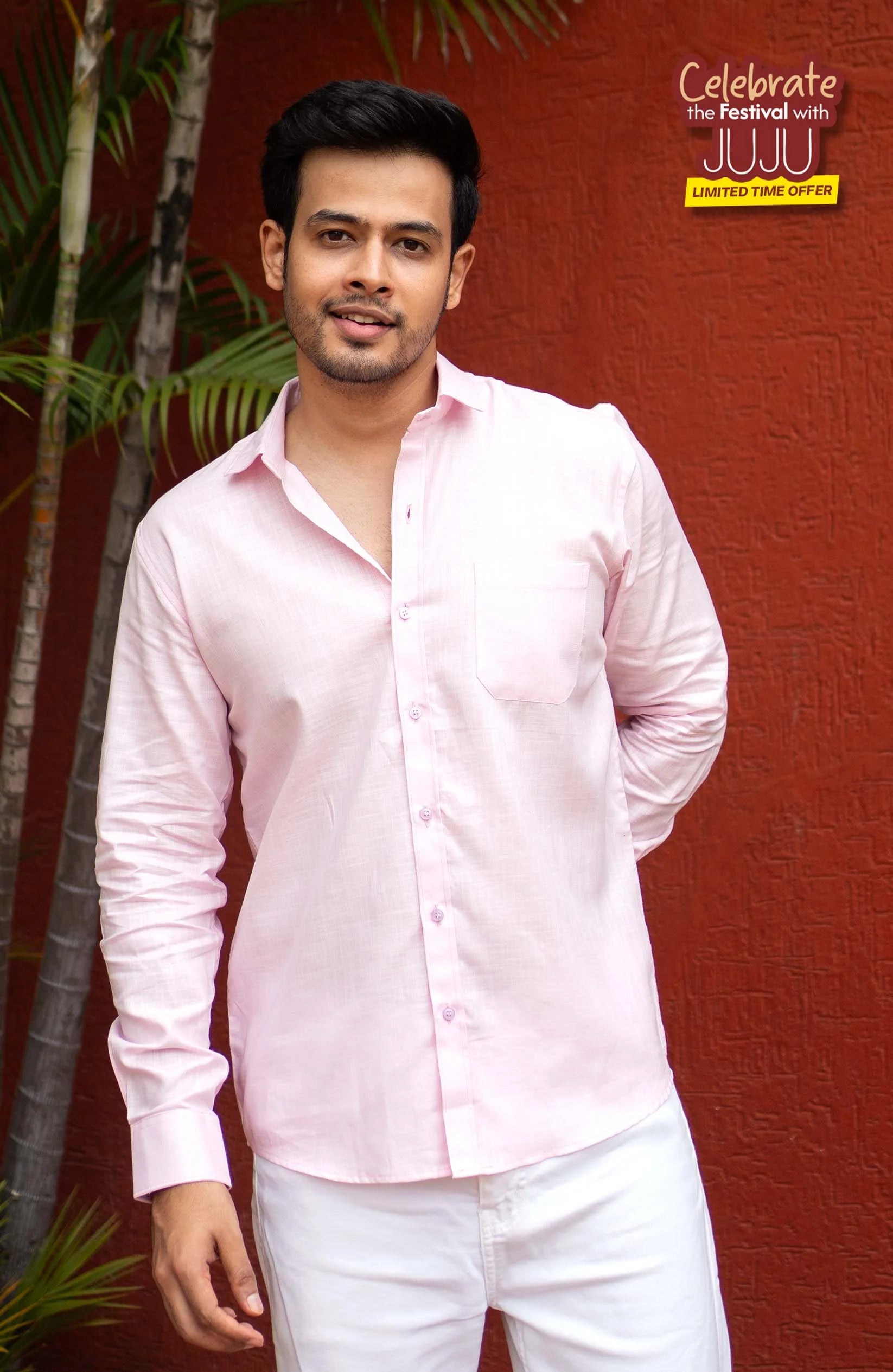 Classic Shirt | Hush Pink | Cotton Linen Shirt