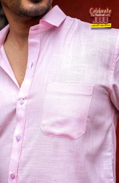 Classic Shirt | Hush Pink | Cotton Linen - Shirt