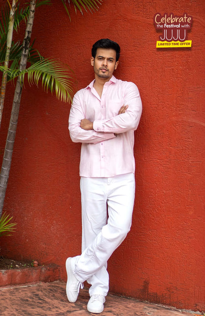 Classic Shirt | Hush Pink | Cotton Linen - Shirt