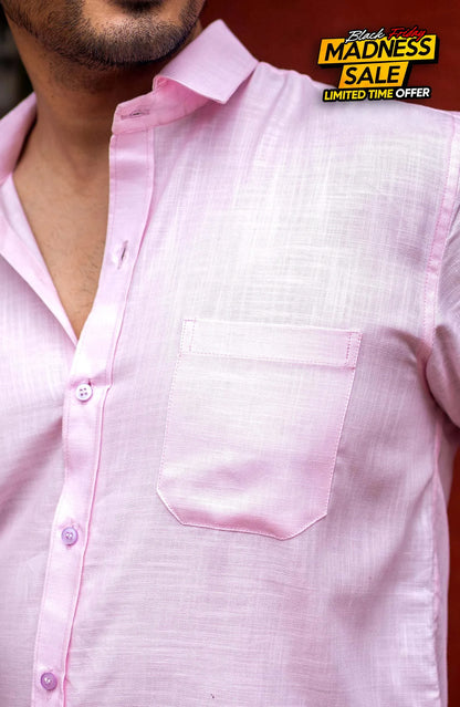 Classic Shirt | Hush Pink | Cotton Linen - Shirt
