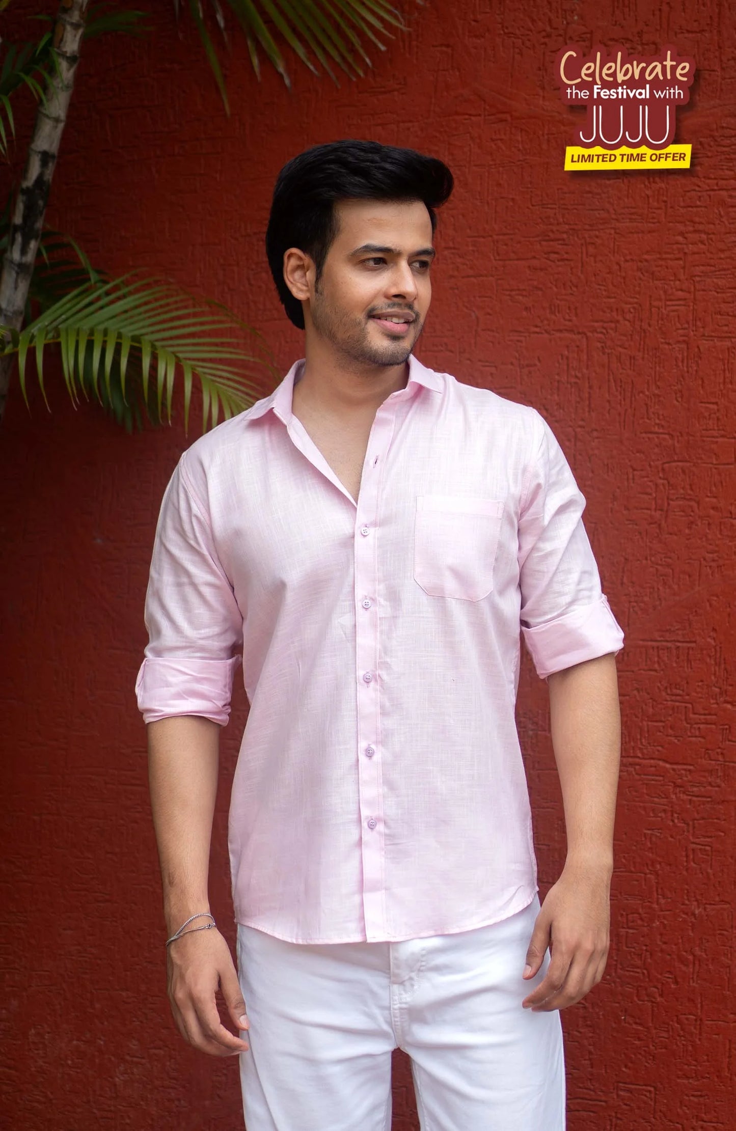 Classic Shirt | Hush Pink | Cotton Linen Shirt