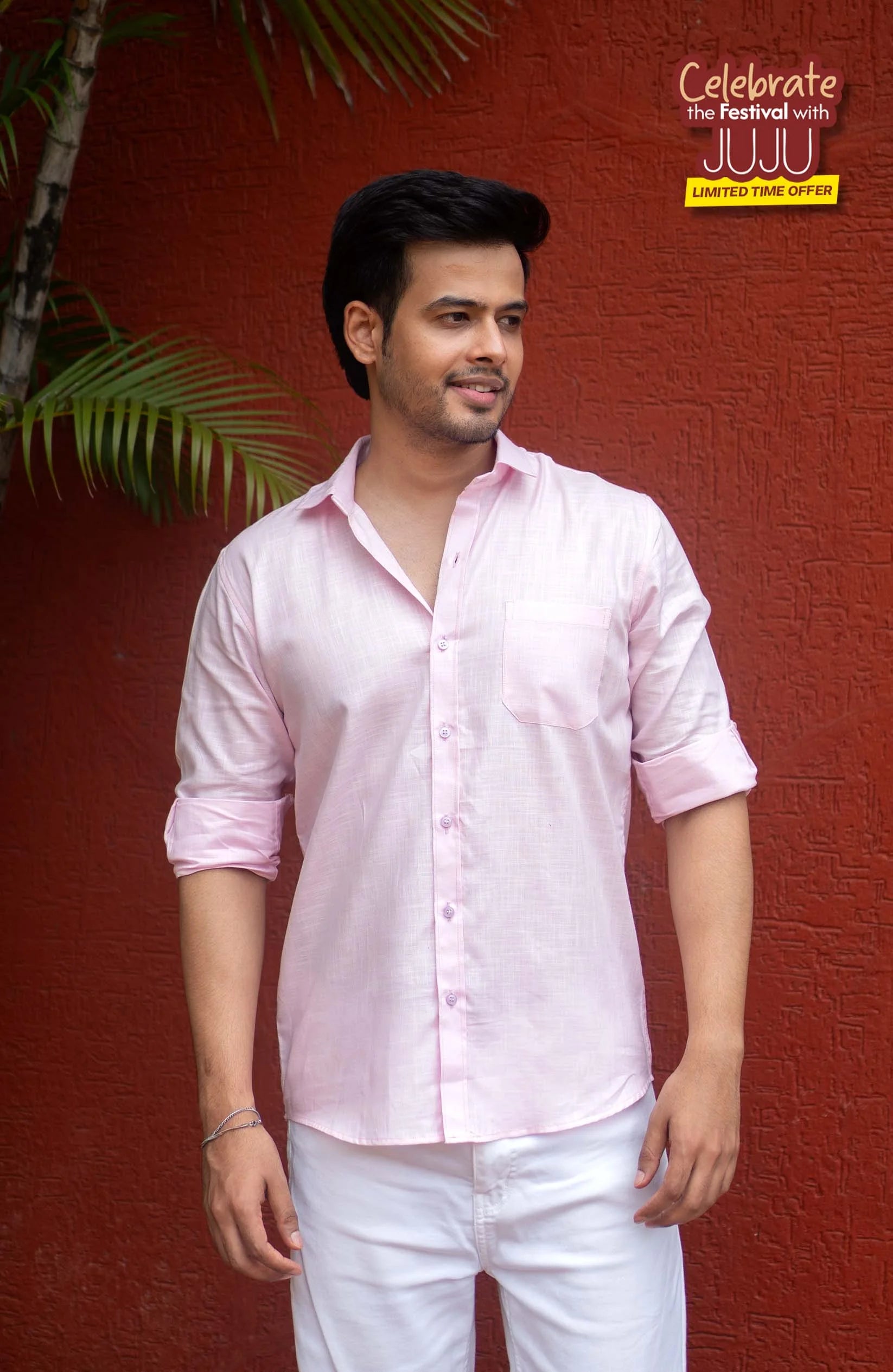 Classic Shirt | Hush Pink | Cotton Linen Shirt