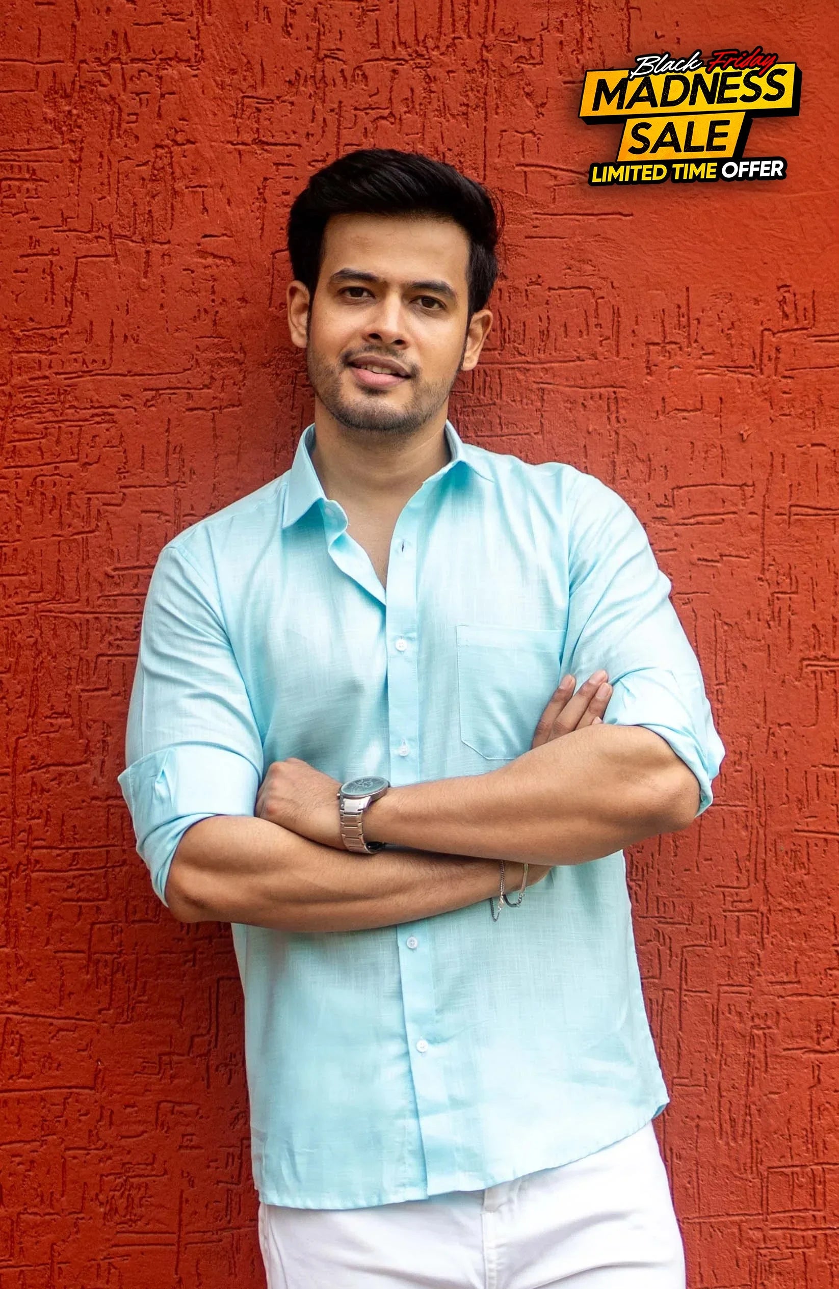 Classic Shirt | Sky Blue | Cotton Linen - Shirt