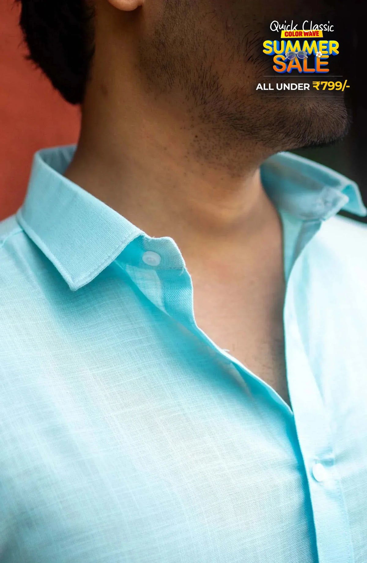 Classic Shirt | Sky Blue | Cotton Linen - Shirt