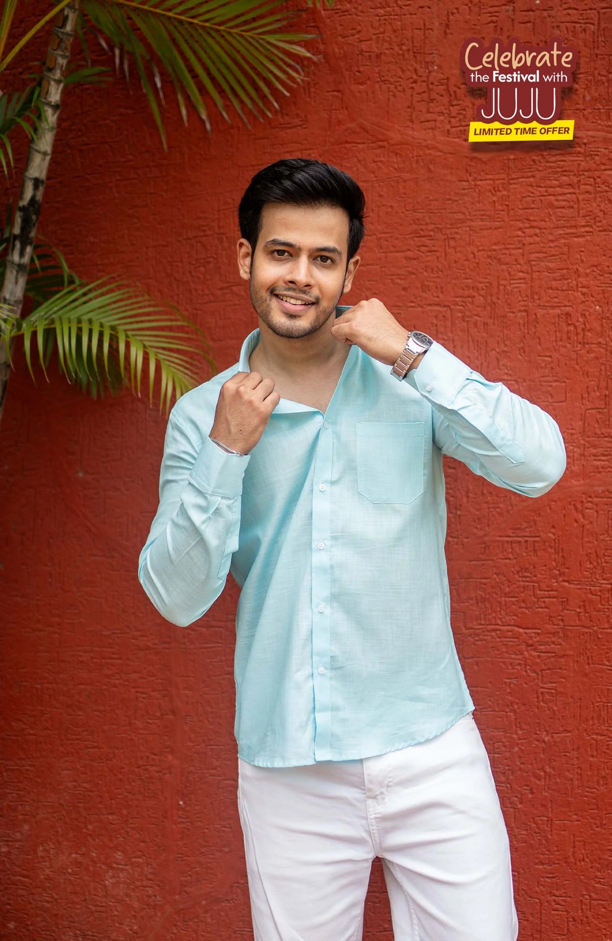 Classic Shirt | Sky Blue | Cotton Linen - Shirt
