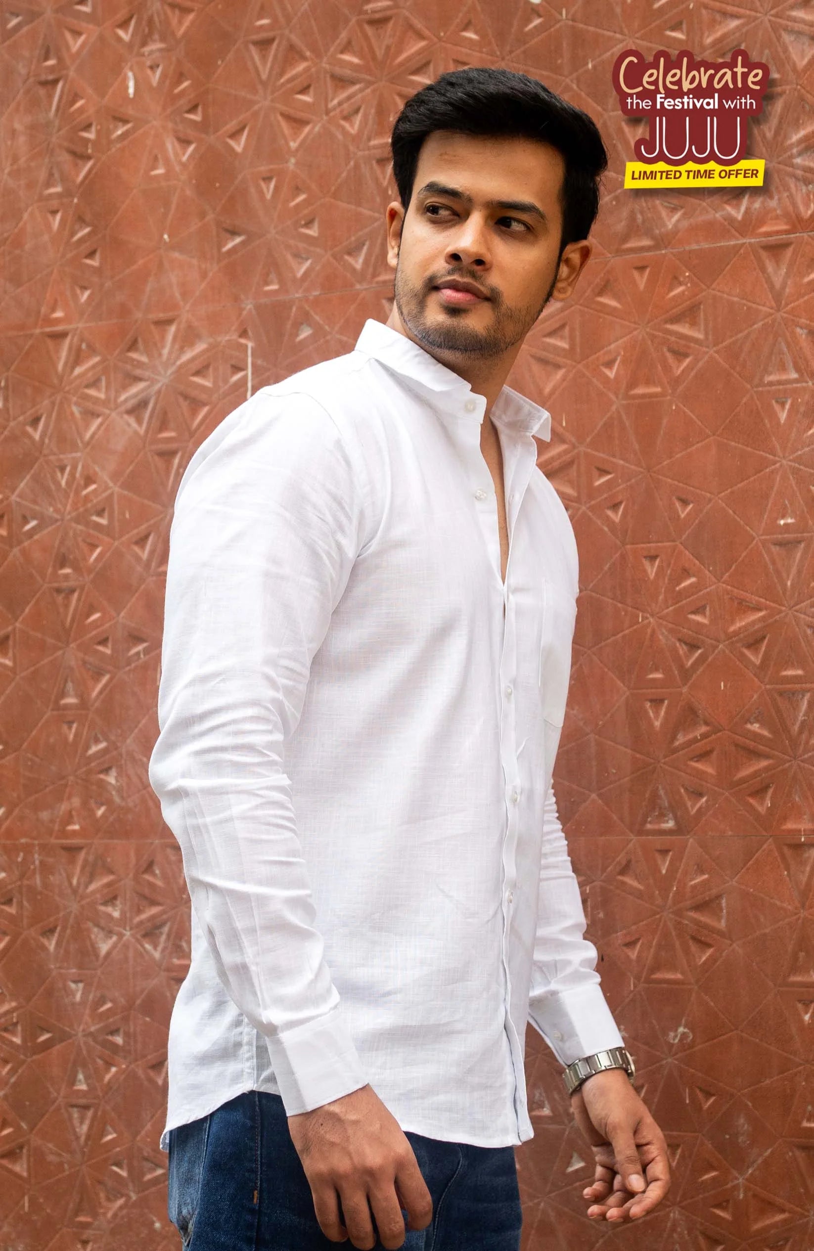 Classic Shirt | White | Cotton Linen Shirt