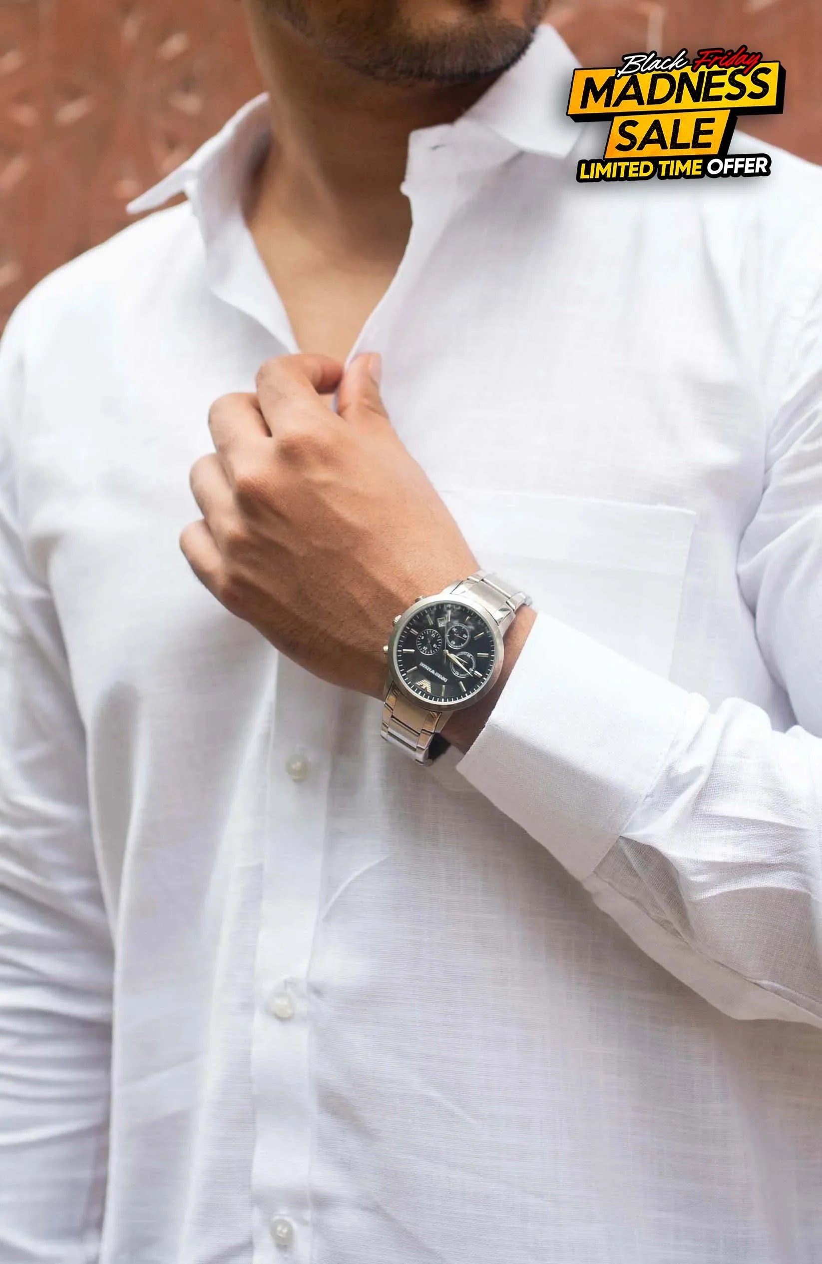 Classic Shirt | White | Cotton Linen - Shirt