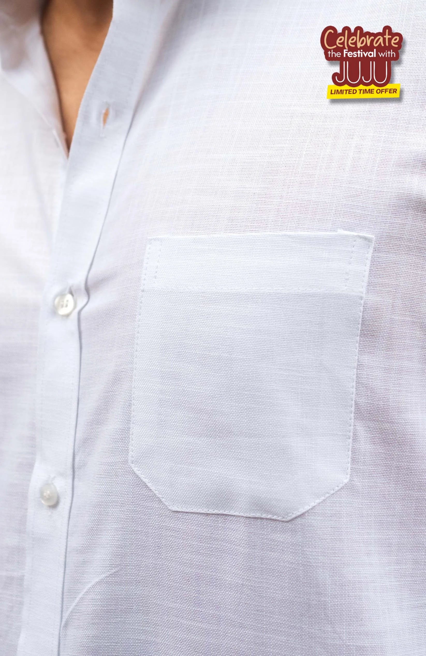 Classic Shirt | White | Cotton Linen Shirt