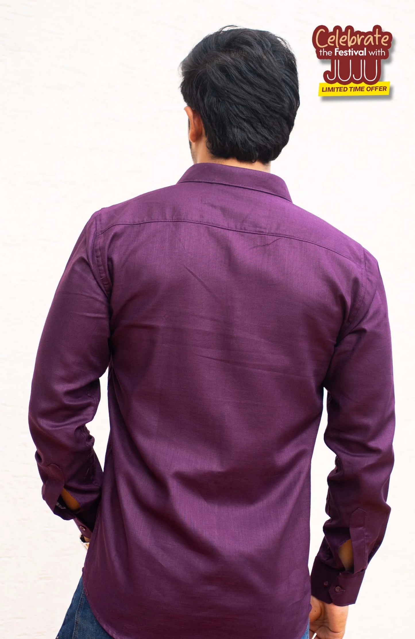 Classic Shirt | Wine | Cotton Linen Shirt
