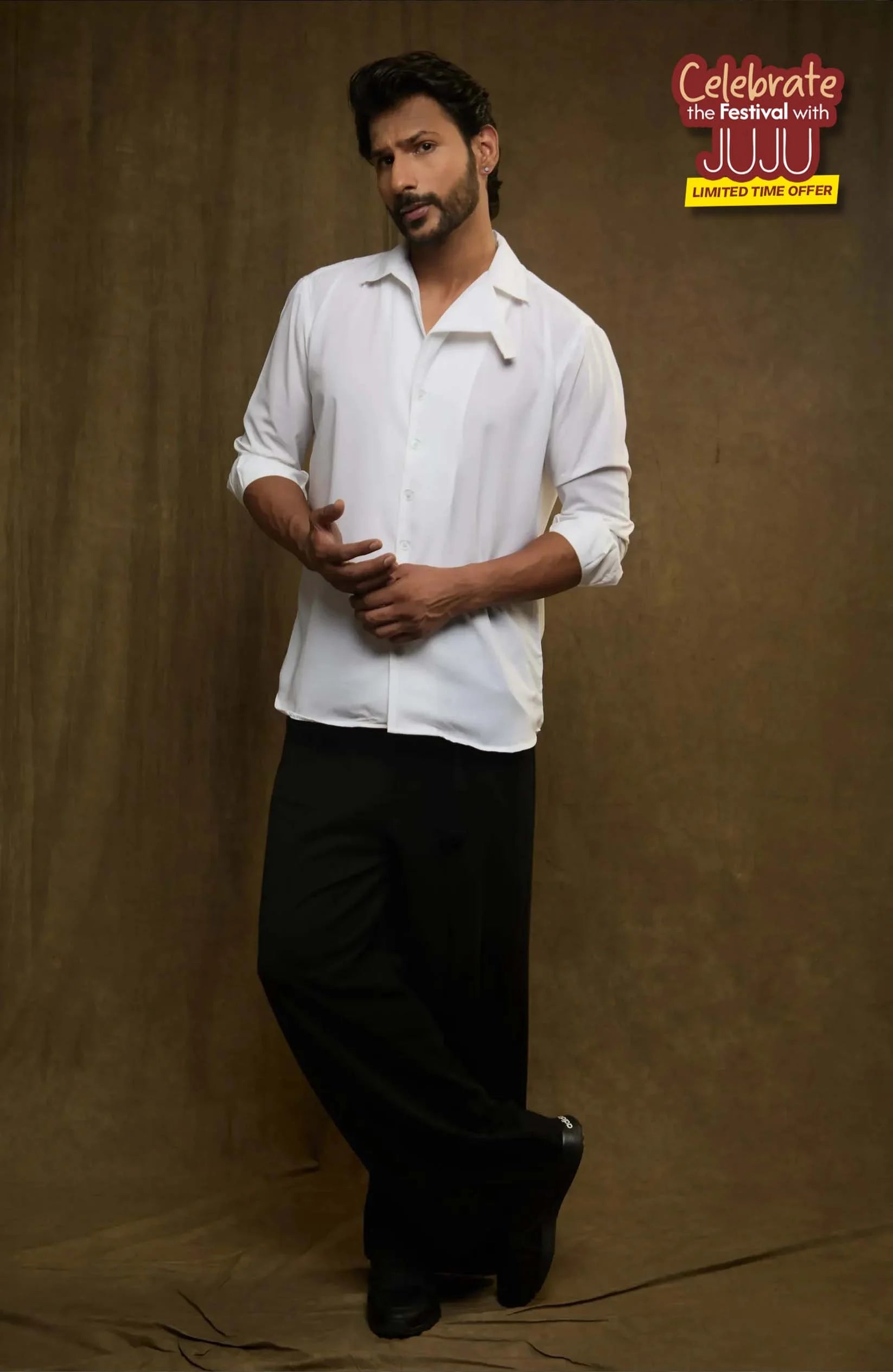 Overlap Full Sleeve Shirt Shirt