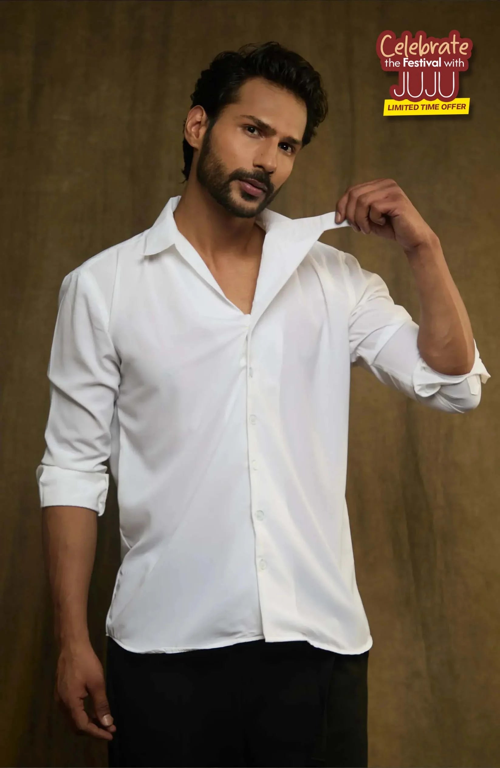 Overlap Full Sleeve Shirt Shirt