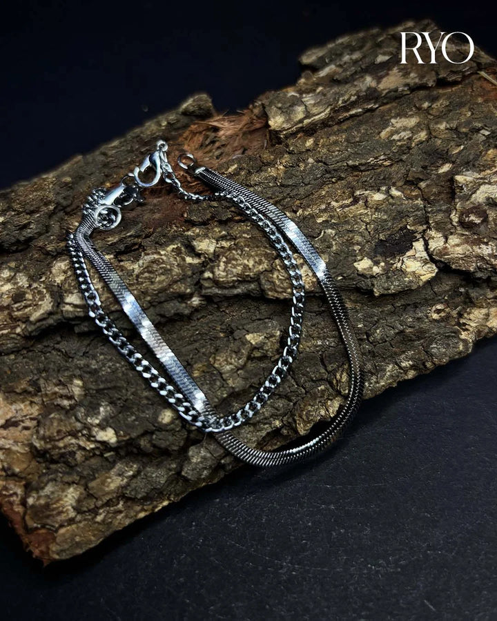 Ryo Duo – Dual Bracelet - Silver / Unisex - Bracelet