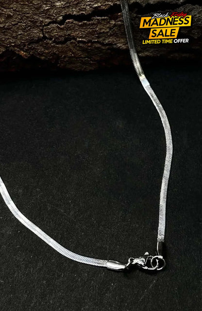 Sleek Snake Chain |Unisex Jewellery - Silver / Unisex - Chain