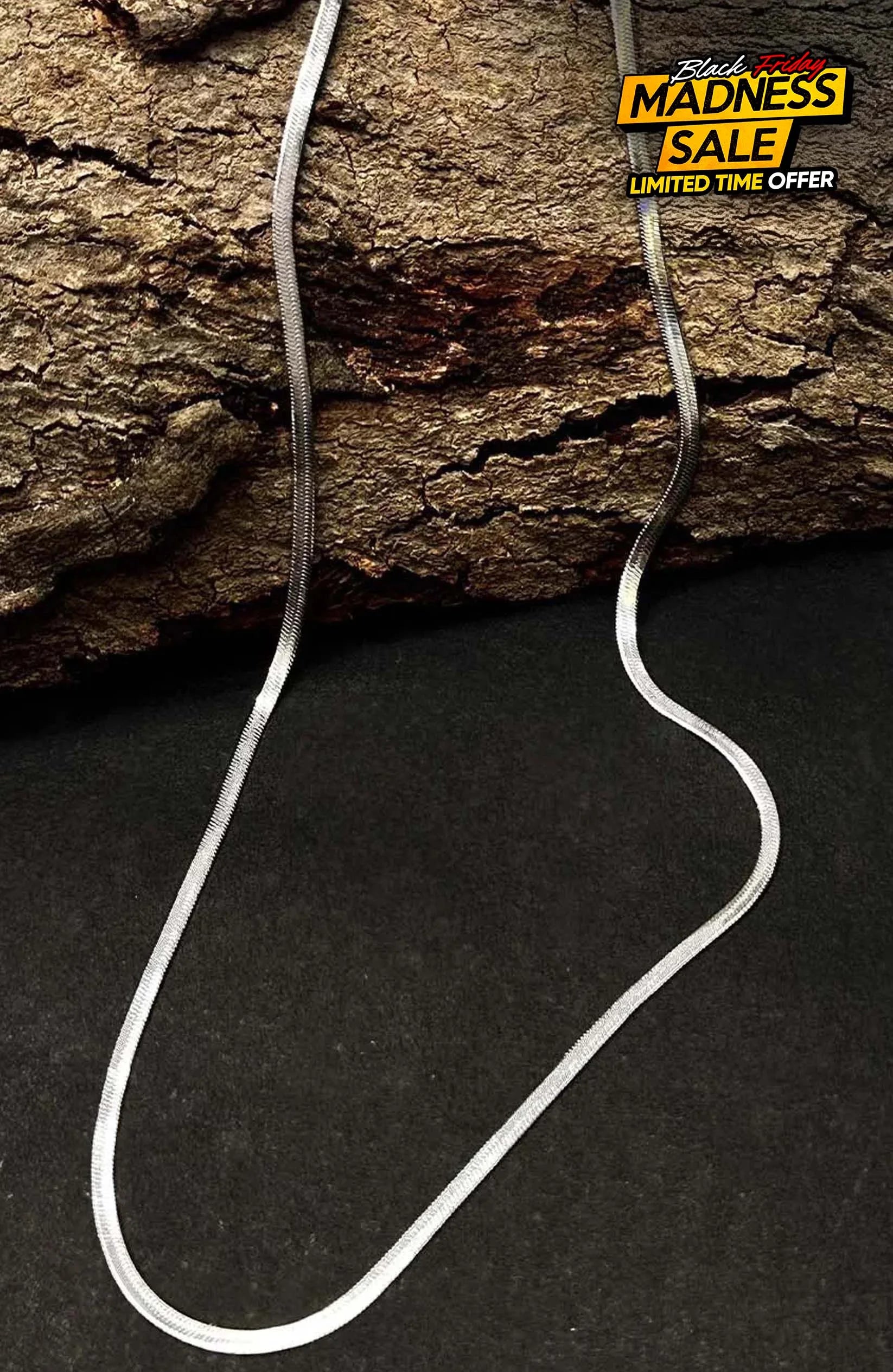 Sleek Snake Chain |Unisex Jewellery - Silver / Unisex - Chain