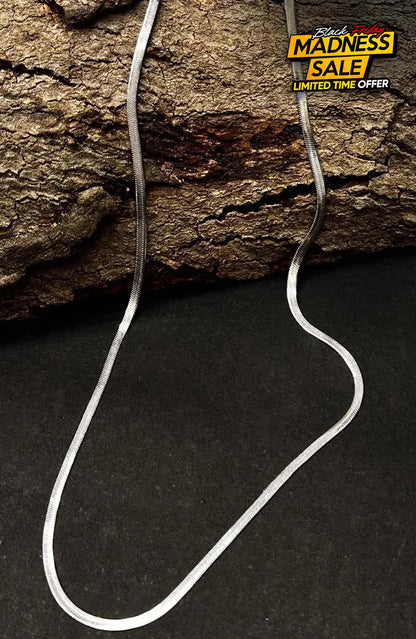 Sleek Snake Chain |Unisex Jewellery - Silver / Unisex - Chain