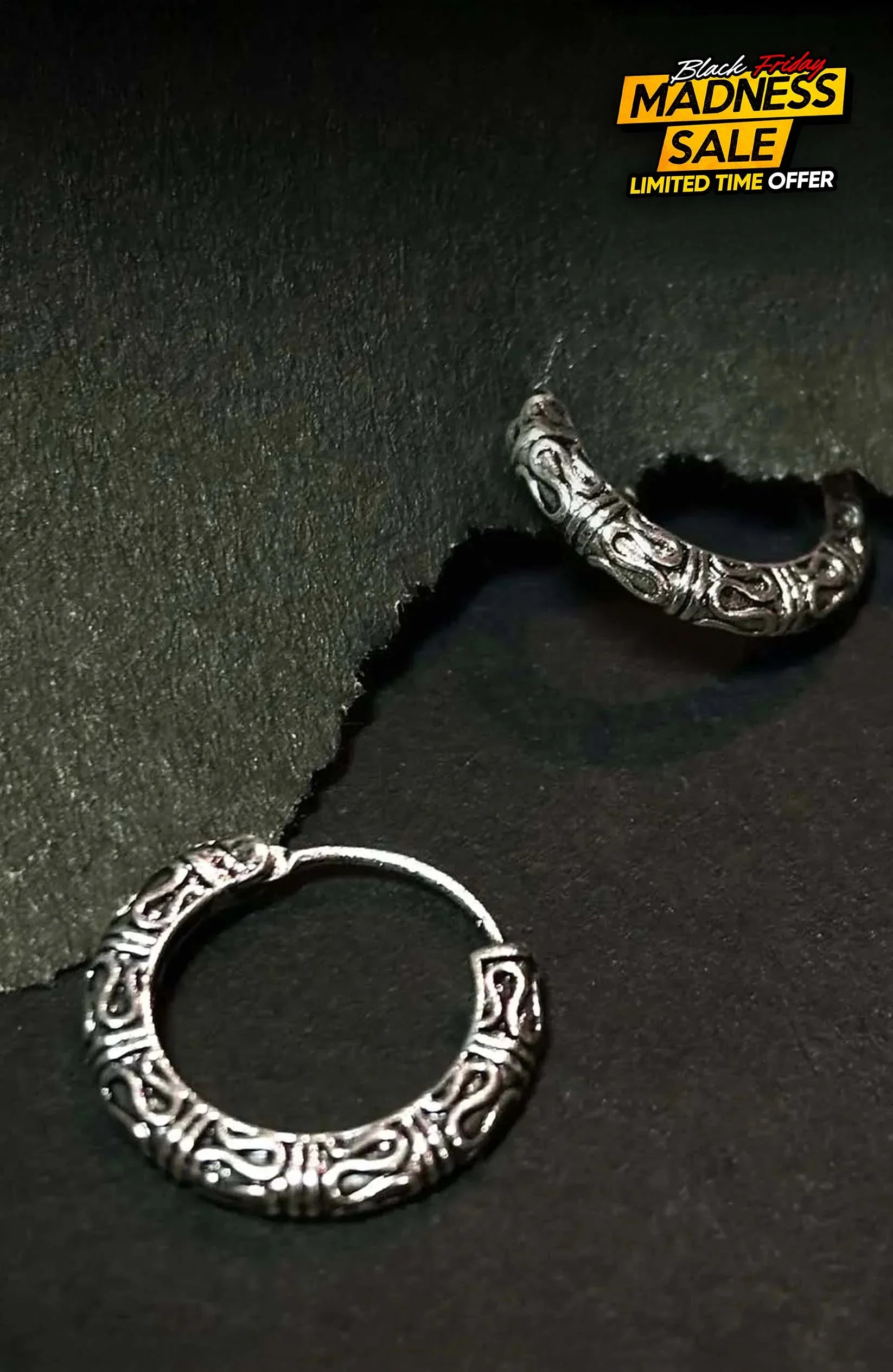 Tribal Loop|Unisex Jewellery - Silver / Unisex