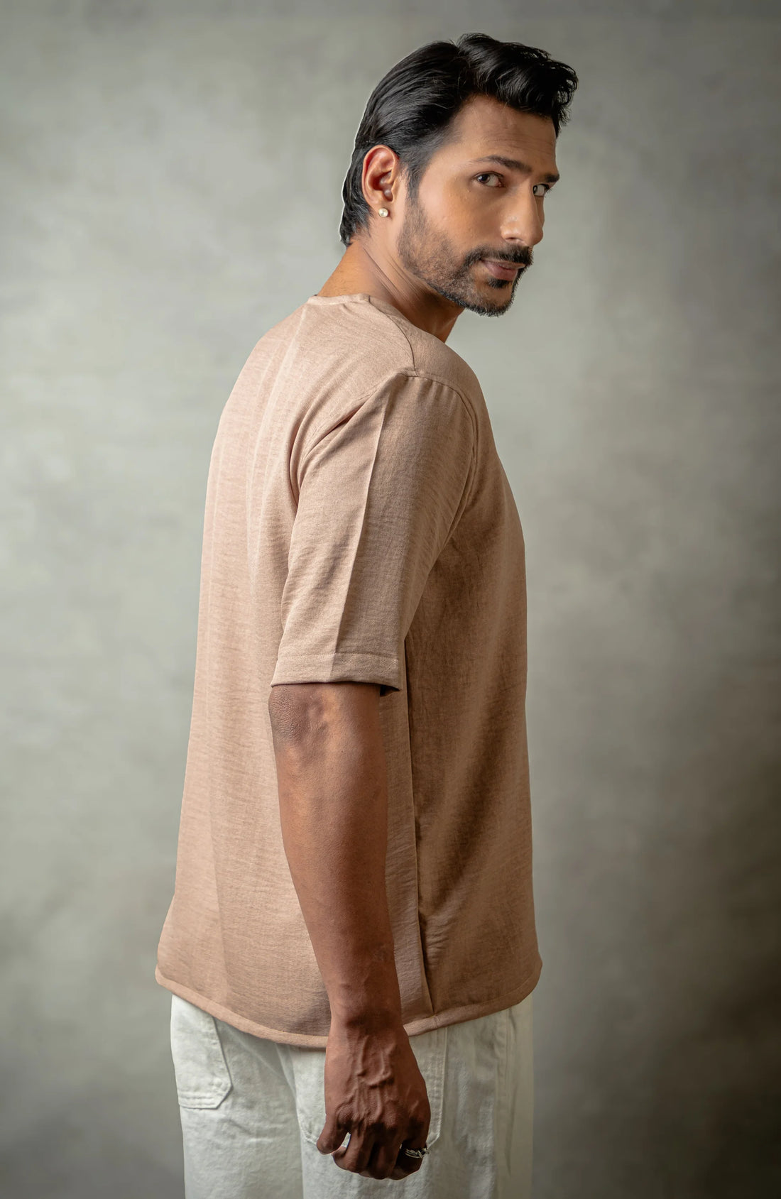 Vora Beige Shirt – Premium V-Neck for Men - Shirt