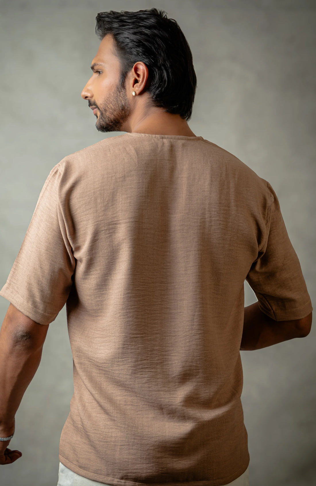 Vora Beige Shirt – Premium V-Neck for Men - Shirt