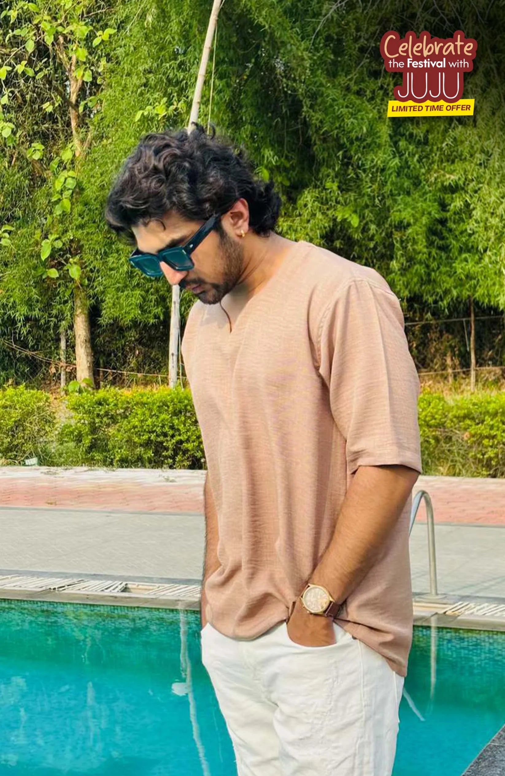 Vora Beige T Shirt – Premium V Neck for Men T Shirt