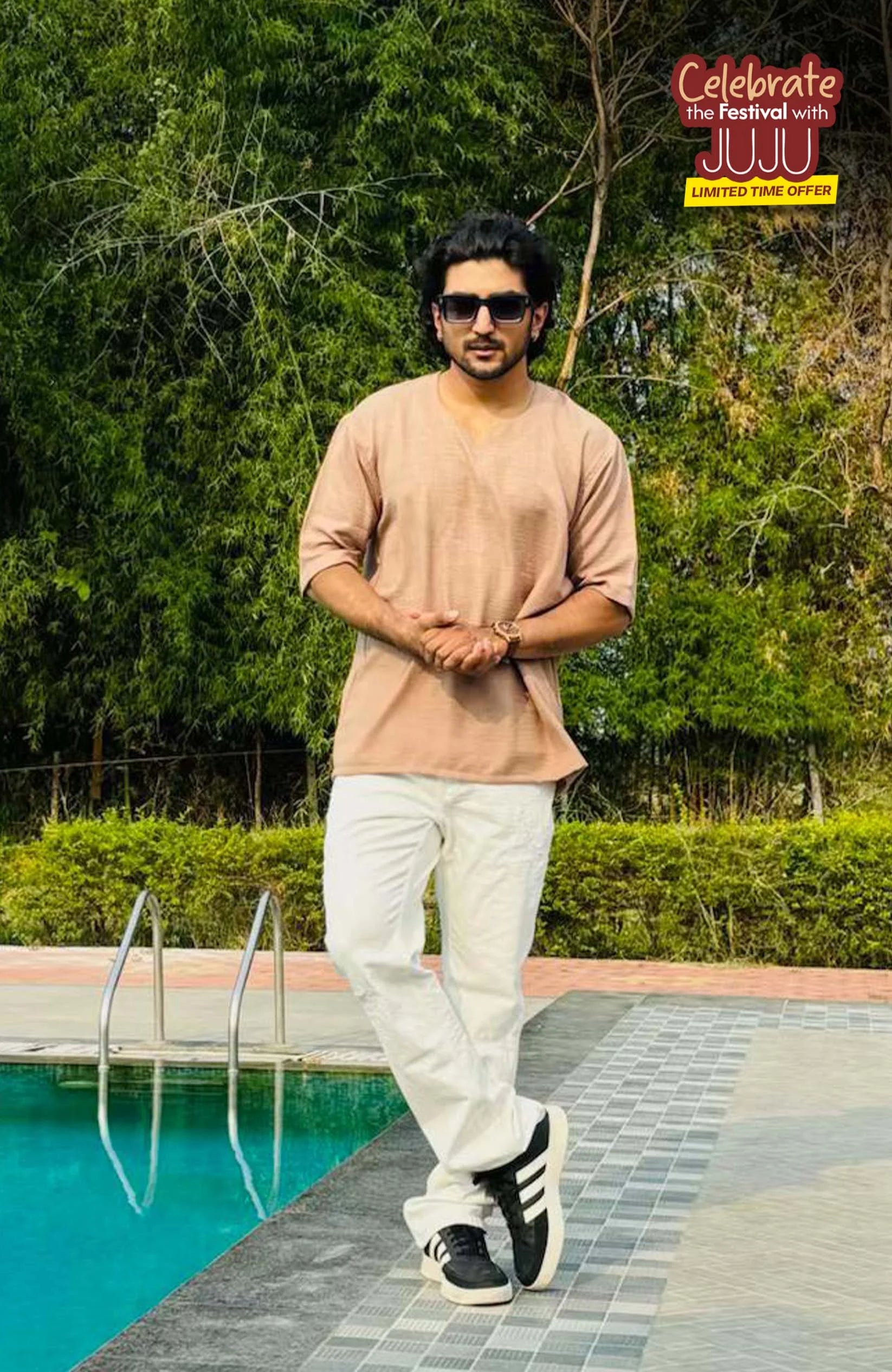 Vora Beige T Shirt – Premium V Neck for Men T Shirt