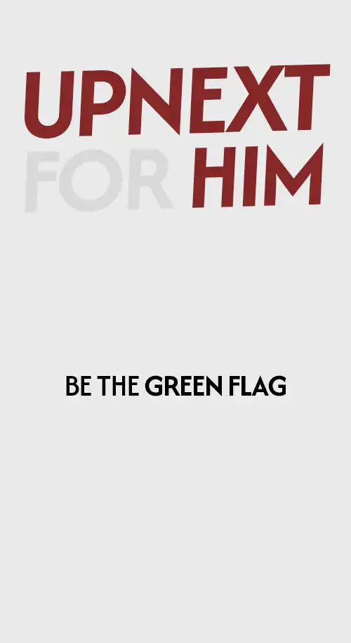 A white poster with a message written in red and black text.